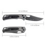 Ніж SRM Retriever 9203-AK, Black G10/Aluminium, Black Stonewash (9203-AK2)