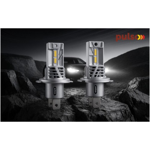Автолампа PULSO LED-chips CREE/9-32v/2x25w/4500Lm/6000K (M4-H4)
