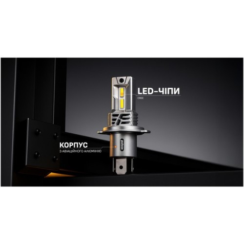 Автолампа PULSO LED-chips CREE/9-32v/2x25w/4500Lm/6000K (M4-H4)