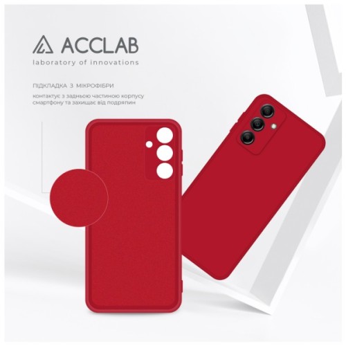 Чохол до мобільного телефона ACCLAB SoftShell Samsung Galaxy M14 5G Red (1283126586989)