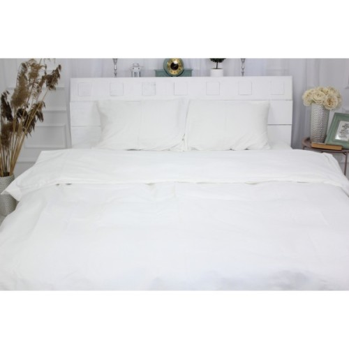 Постільна білизна MirSon Сатин Premium Moko White 0001 160х220 (2200001478985)