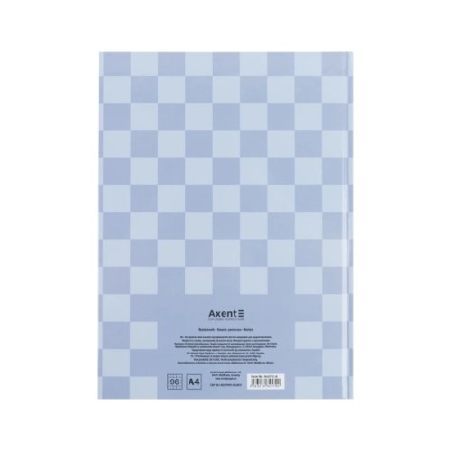 Книга записна Axent A4 Mosaic, 96 аркушів клітинка, сірий (8427-2-A)