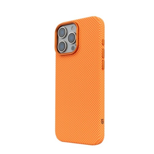 Чохол до мобільного телефона Armorstandart LikeCarbon2 MagCase Apple iPhone 16 Pro Max Kevlar Orange (ARM88595)