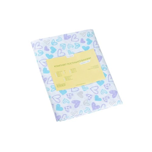 Дитячий постільний набір Home Line Сердечки лавандово-бірюзовий (193595)