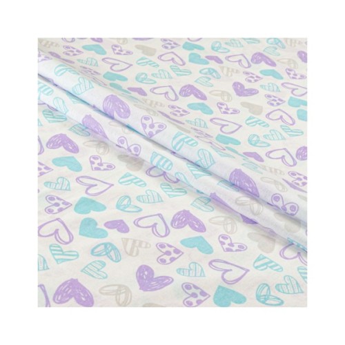 Дитячий постільний набір Home Line Сердечки лавандово-бірюзовий (193595)