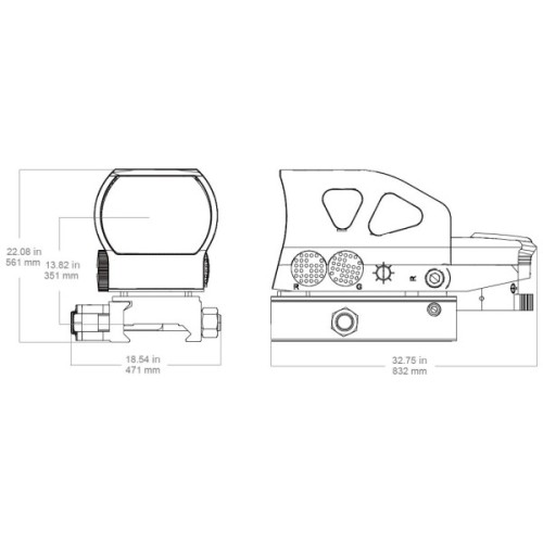 Коліматорний приціл Vector Optics Z4 1x23х34 (RDSL26)