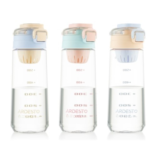 Пляшка для води Ardesto Duo 720мл блакитний, бежевий (AR2272DV)