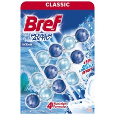 Туалетний блок Bref Сила Актив Океанська Свіжість 3x50 г (9000100753494/9000100753401)