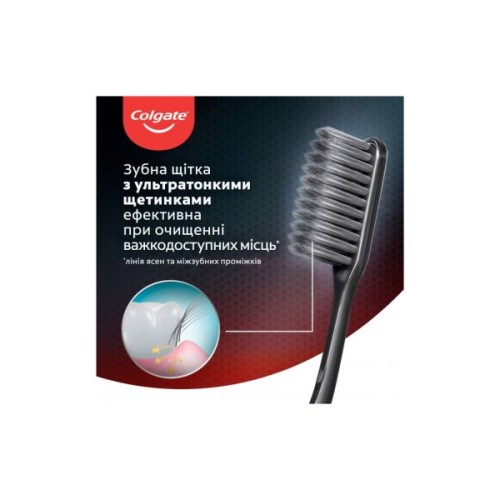 Зубна щітка Colgate Шовкові нитки з деревним вугіллям Рожева (2170000000039)