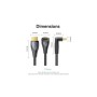 Кабель мультимедійний HDMI M to HDMI M 2.0m 4K60Hz 90° corner black Vention (ALRBH)