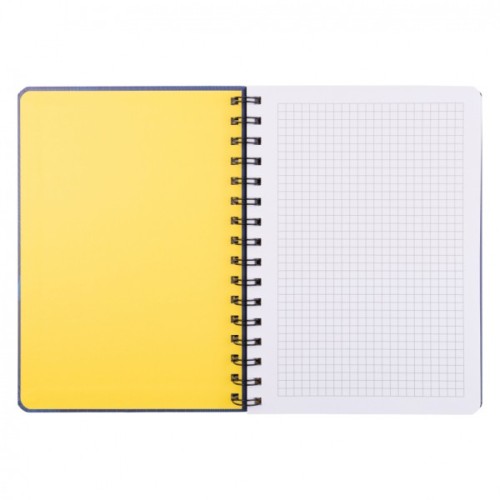 Блокнот Yes А5 80 аркушів на cпіралі з резинкою Smiley World клітинка (151832)