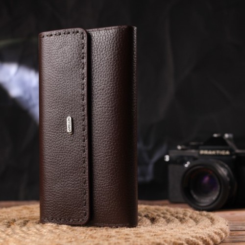 Гаманець Canpellini З натуральної шкіри Коричневий (21660)