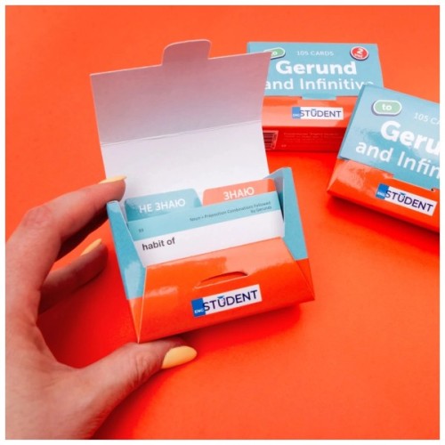 Навчальний набір English Student Картки для вивчення англійських слів Gerund and Infinitive vol.2 (укр.) (591225994)