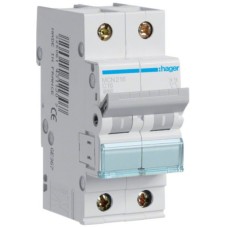 Автоматичний вимикач Hager 2-п. C 16A (6kA) 2M (A) (MCN216)