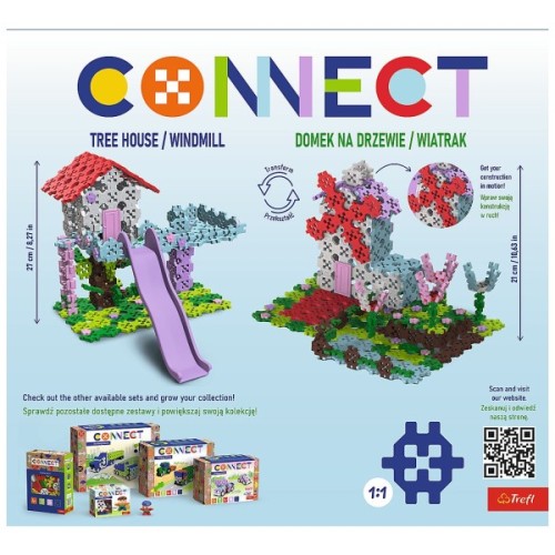 Конструктор Trefl Connect 2 в 1, 255 деталей (5900511619782)