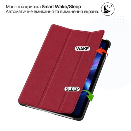Чохол до планшета BeCover Smart Case Xiaomi Redmi Pad 2 SE 9.7" (2026) Red Wine (715830)