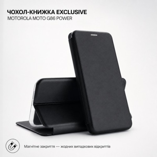 Чохол до мобільного телефона BeCover Exclusive Motorola Moto G86 Power Black (716193)