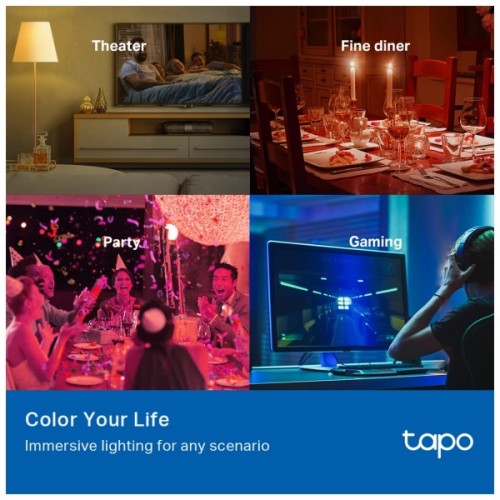 Розумна лампочка TP-Link Tapo L530E (2-Pack) N300 (TAPO-L530E-2-PACK)