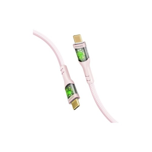 Дата кабель USB-C to USB-C 2.0m Promate (transline-cc200.pink)
