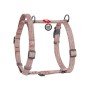 Шлея для собак WAUDOG Н-подібна Re-cotton з QR паспортом, світловідбивна L коричнева (25936)