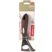 Овочечистка Ardesto Gemini, 19см, нержавіюча сталь, пластик, сіро-коричневий (AR2157PG)