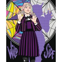 Картина по номерам Santi Wednesday Two sides of Enid Sinclair 40х50 см, алмазна мозаїка (954975)