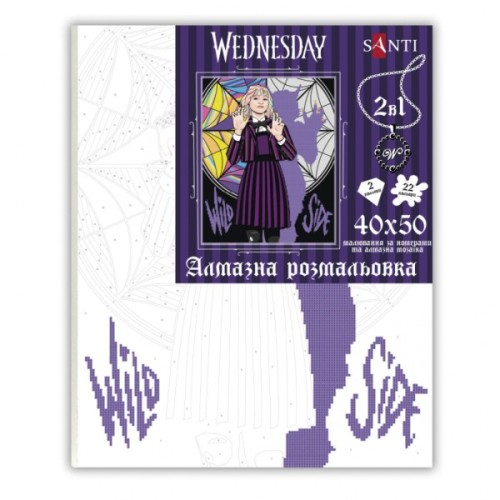 Картина по номерам Santi Wednesday Two sides of Enid Sinclair 40х50 см, алмазна мозаїка (954975)