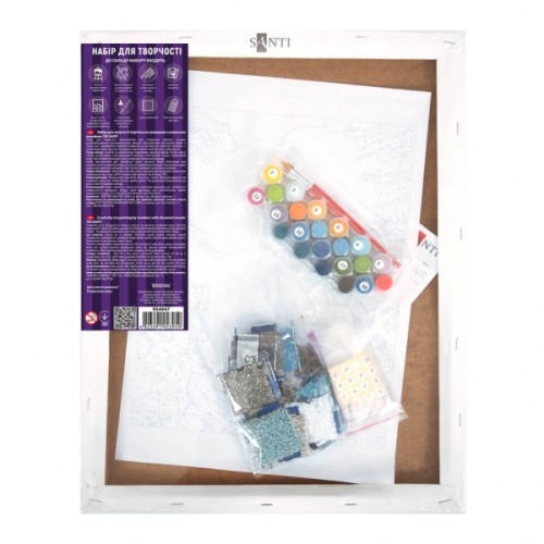 Картина по номерам Santi Wednesday Two sides of Enid Sinclair 40х50 см, алмазна мозаїка (954975)