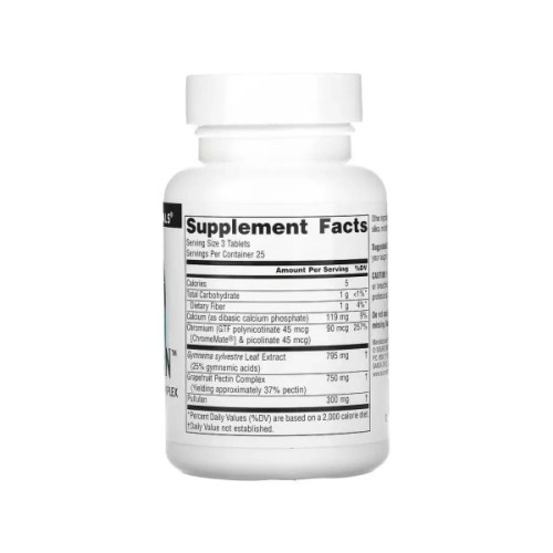 Вітамінно-мінеральний комплекс Source Naturals Контроль Сахара, Sugar Ban, 75 таблеток (SNS-00789)