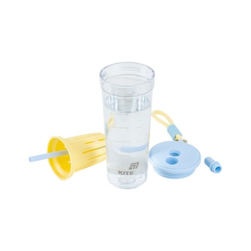Пляшка для води Kite 650 мл, жовто-блакитний (K25-1219-3)