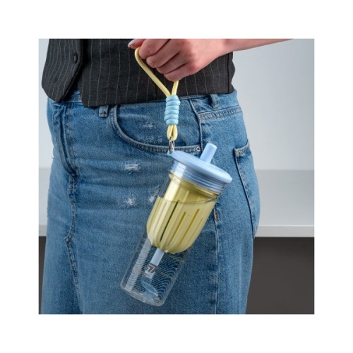 Пляшка для води Kite 650 мл, жовто-блакитний (K25-1219-3)