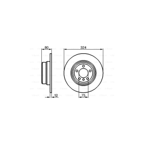 Гальмівний диск Bosch 0 986 479 167