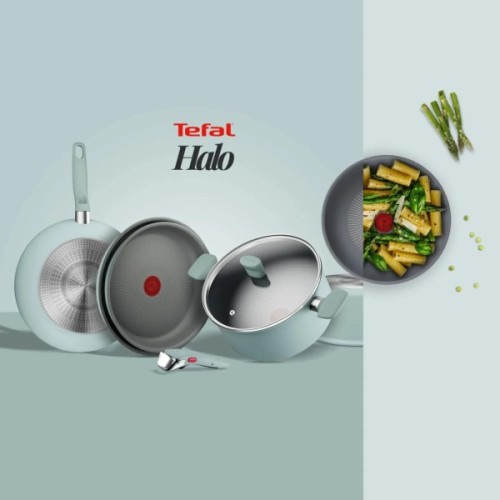 Сковорода Tefal Halo EUCALYPTUS, 26см, алюміній, бакеліт, сірий (G0167702)
