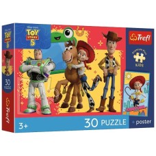 Пазл Trefl Premium Plus Kids Toy Story 5 Пригоди іграшок 30 елементів (5900511183443)