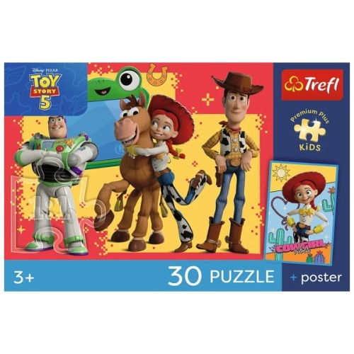 Пазл Trefl Premium Plus Kids Toy Story 5 Пригоди іграшок 30 елементів (5900511183443)