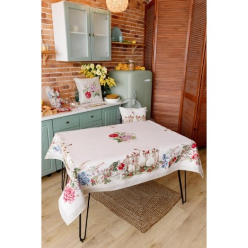 Скатертина Прованс гобеленова Гуси 135х240 см (034099)
