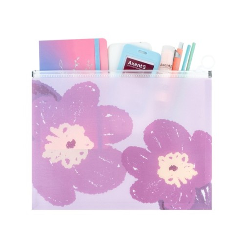 Папка на блискавці Axent zip-lock А4+ Lavender-4 (1497-39-A)