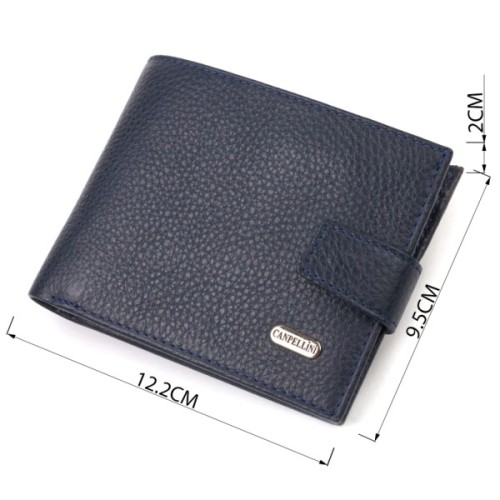 Гаманець Canpellini З натуральної шкіри Синій (21884)