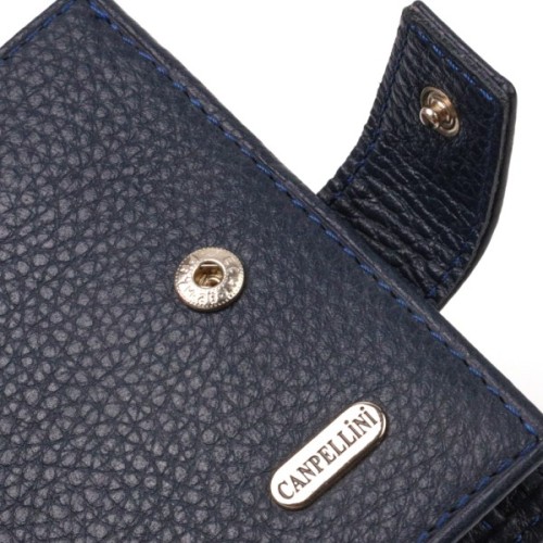Гаманець Canpellini З натуральної шкіри Синій (21884)