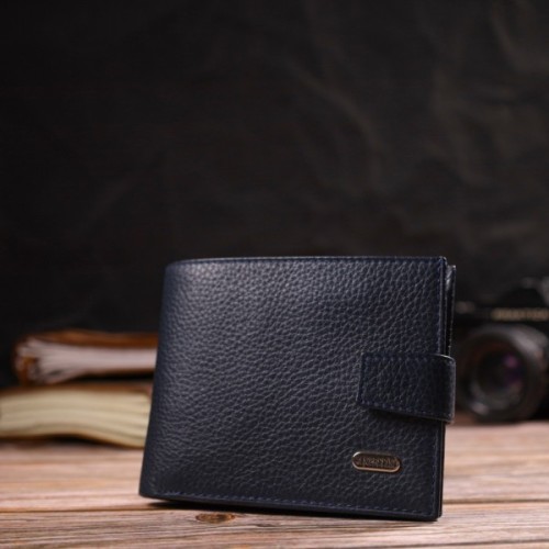 Гаманець Canpellini З натуральної шкіри Синій (21884)