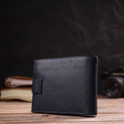 Гаманець Canpellini З натуральної шкіри Синій (21884)