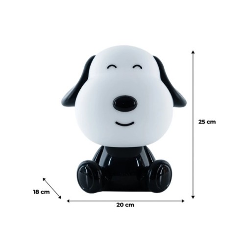 Нічник Kite Світильник LED з акумулятором Doggy, чорно-білий (K24-491-3-4)