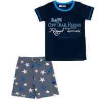 Піжама дитяча Matilda з коротким рукавом (M12317-3-128B-blue)