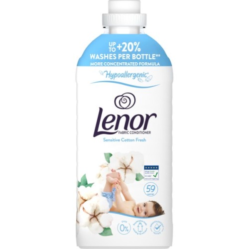 Кондиціонер для білизни Lenor Для чутливої шкіри Свіжість бавовни 1.239 л (8700216724470)