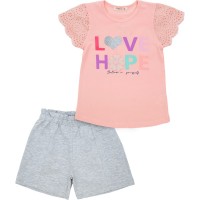 Набір дитячого одягу Breeze з шортиками (17775-116G-peach)