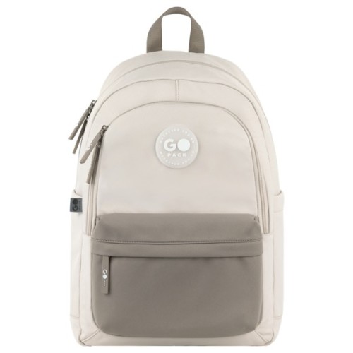 Рюкзак шкільний GoPack Education Teens 141L бежевий, коричневий (GO26-141L-1)