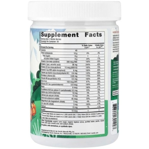 Вітамінно-мінеральний комплекс Nordic Naturals Мультивітаміни для дітей, смак апельсин та лимон, Nordic Berr (NOR-30124)