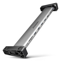 Концентратор AXAGON USB-C 9-in-1 4xUSB 3.2 + 2xUSB-C + HDMI + SD/TF + RJ45 1000Mbps + PD 100W black/gray (HMC-10HLS)