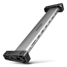 Концентратор AXAGON USB-C 9-in-1 4xUSB 3.2 + 2xUSB-C + HDMI + SD/TF + RJ45 1000Mbps + PD 100W black/gray (HMC-10HLS)
