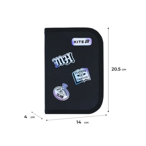 Пенал Kite Monster High 622, без наповнення, 1 відділення, 2 відвороти (MH26-622)